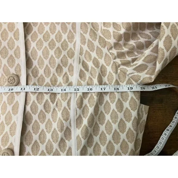 Talbots Collection jacquard mandarin blazer jacket - Picture 5 of 8